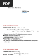 Binomial Theorem: IIT JEE (Main) Examination