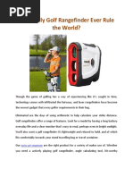 Will Bozily Golf Rangefinder Ever Rule The World