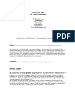 MR Cain Richard Mann: Curriculum Vitae