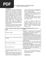 Oral Controlled Drug Delivery System Alteration To Do