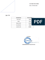 Facture Proforma: Akany FLM Faravohitra