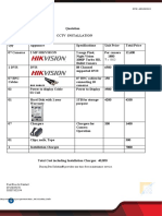 Quotation CCTV 7 Cameras Setup