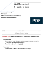 Soil Mechanics I 3 - Water in Soils