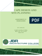 Landscape Design and Site Planning: Assignment-07: Vegetation