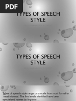 5-Types of Speech Style