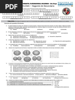 BIOLOGIA - Segundo de Secundaria: Duración de La Prueba: 60 Minutos