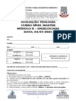 04-Master 2021 - Mód Ii - 05 - Avaliação Angelologia - 04072021