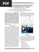 Fabrication of Solar Powered Wood and Metal Cutting Hacksaw Machine