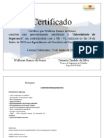 Certificado Curso Do Operador de Betoneira