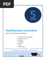 Planificaciones Curriculares: Plan Anual Bimestralizado