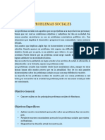 Tarea Problemas Sociales Que Existen en Honduras