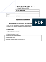 Comunicación Evaluacion Diagnostica - 22 Marzo