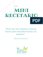 Mini Recetario Hierro