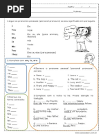 Personal Pronouns and Verb To Be