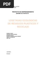 Proyecto de LOSETAS ECOLOGICAS