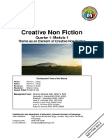 Creative Nonfiction - Week 1