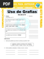 Ficha-Grafia-para - 6 De-Primaria