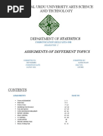 Fedral Urdu University Arts Science and Technology: Assigments of Different Topics