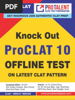 Knock Out ProCLAT 10 2021 Offline Test