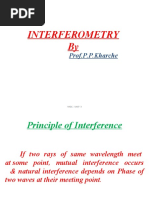 Interferometry By: Prof.P.P.Kharche