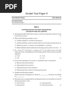 Model Test Paper-5