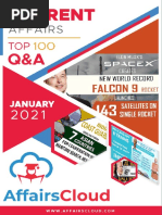 Current Affairs Q&A PDF Top 100 - January 2021 by AffairsCloud