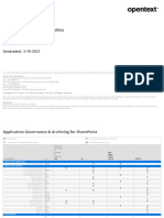 OpenText Product Compatibility Matrix (Current Maintenance)