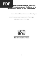 Public Perceptions of Risk Science and G