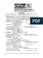 Ibps Regional Rural Banks (RRBS) Officer Scale-I X-Prelims-MODEL TEST - 1