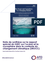 Note Synthese Rapport Special Giec Sur Ocean Et Cryosphere Dans Le Contexte Du Rechauffement Climatique Srocc