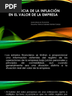 Influencia de La Inflación en La Valoración de Una Empresa