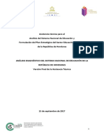 Analisis Sistema Nacional de Educación