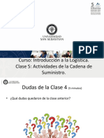 Clase 5. Actividades de La Cadena de Suministro