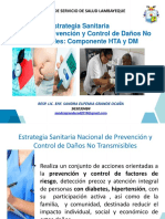 Estrategia Sanitaria Nacional de Prevención y Control de Daños No Transmisibles: Componente HTA y DM