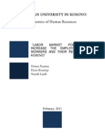 Labor Employability in Kosovo