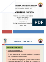 Tipos de Concreto y Concretos de Alta Resistencia - Diapositivas