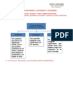 Uso de Sinónimos, Antónimos y Polisemia