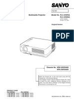 Service Manual: Multimedia Projector Model No. Plc-Xw55A Plc-Xw50A