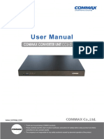 User Manual: Commax Converter Unit Ccu-216Agf