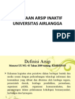 Penataan Arsip Inaktif Universitas Airlangga