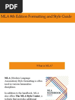 MLA 8th Edition Formatting and Style Guide