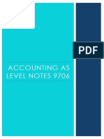 Accounting As Level Note