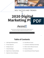 2020 Digital Marketing Plans: Strategies, Tactics and Trends