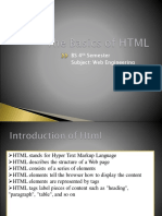 The Basics of HTML