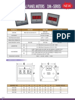 Digital Panel Meters Dm-Series: Model No. DM-80E DM-60E DM-50E