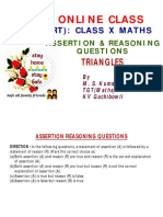 Maths X Assertion Reasoning Chapter 06