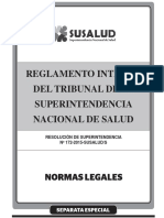 Reglamento Tribunal SUSALUD