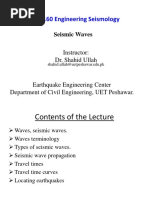 EQE-5160 Engineering Seismology: Seismic Waves