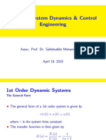 KM3473 System Dynamics & Control Engineering: Assoc. Prof. Dr. Sallehuddin Mohamed Haris