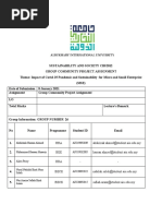 Sustainability Project (REPORT)